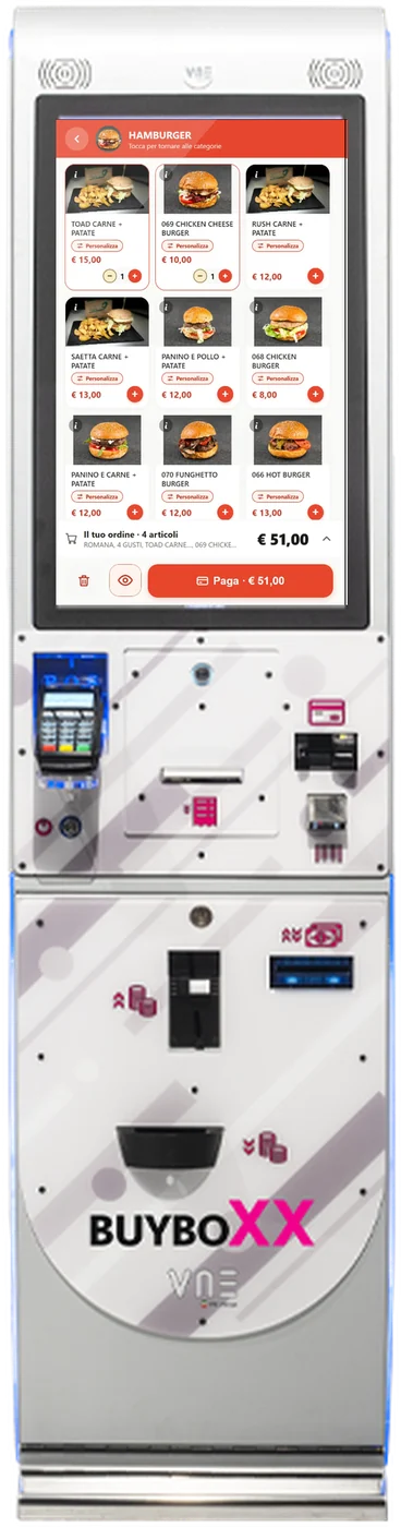 VNE Buyboxx, kiosk self service